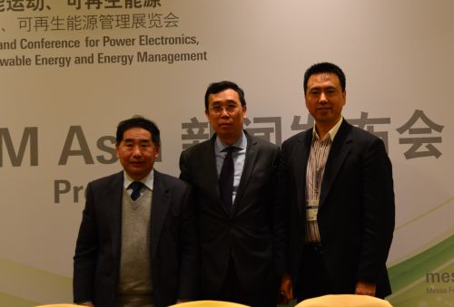 廣州光亞法蘭克福展覽有限公司副總經理梁志超介紹展會亮點，并邀請到上海電源學會理事長、上海海事大學湯天浩教授及寧波希磁電子科技有限公司總經理毛思寧博士講解行業現況。