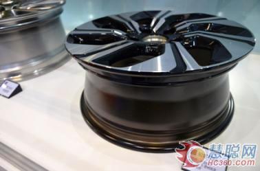立邦WSA-100汽車水性輪轂涂料兼具“環保、經濟、高品質”三大特質（圖為展示品） 