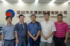 云南科協、太陽能協會來天源新能源考察